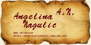 Angelina Nagulić vizit kartica